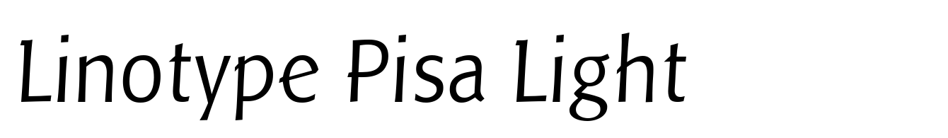 Linotype Pisa Light